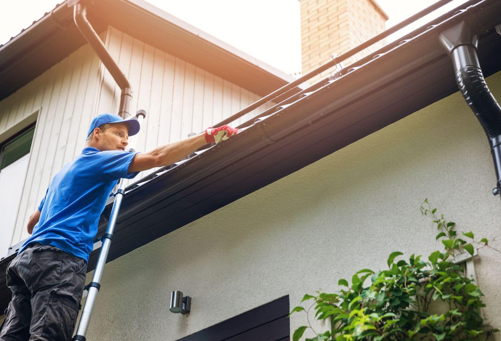 Copper Gutter Installation